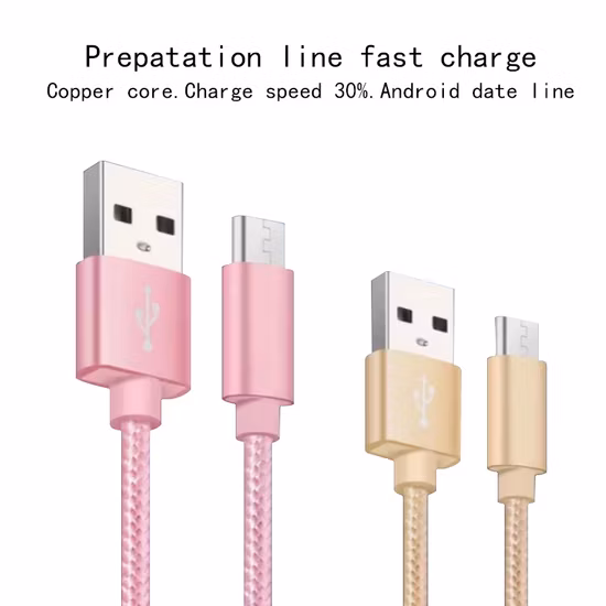 Câble USB chargeur de charge rapide coloré pour données de synchronisation de téléphone portable