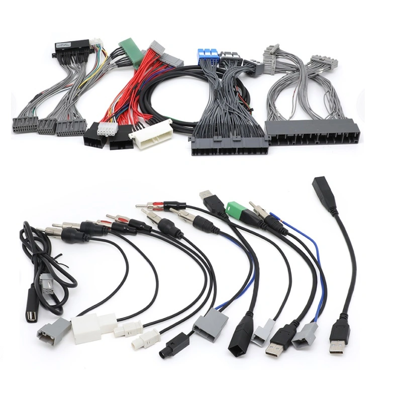 Customized Electric Cable Assembly Motor Wiring Harness Car Auto Engine Wire Harness Terminal Fuel Injector Cable Assembly