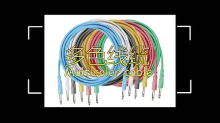 Câble de commande AV flexible en fil PVC électrique avec connecteur audio stéréo 3,5 vers prise 2 x 6,35 (FAC20)