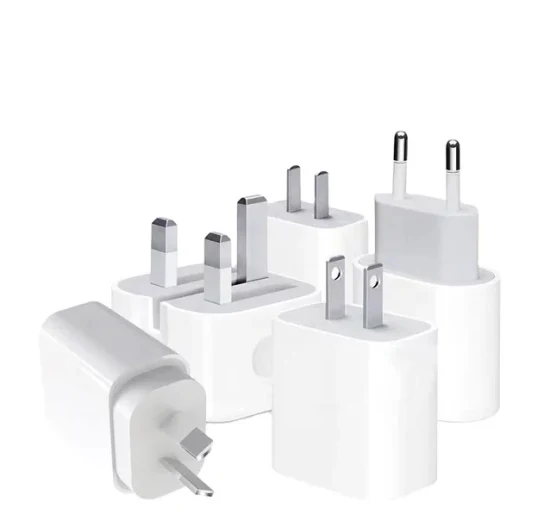 Adaptateur secteur USB C d'origine US/UK/EU, chargeur Pd 20W pour iPhone 14 PRO Max, adaptateur USB C, bloc de chargeur pour iPhone 13 12 11 X Xs Max